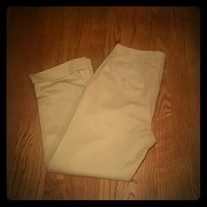 Lauren Ralph Lauren Cream Ankle Pants